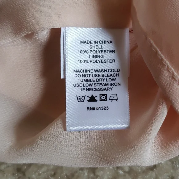 1.State light pink ruffled off shoulder top - Picture 5 of 5